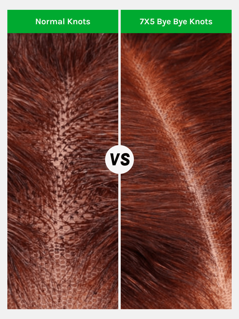 Klaiyi Brunette Auburn Copper 7x5 Pre everything Lace Frontal Wig Body Wave Virgin Human Hair Reddish Brown Color