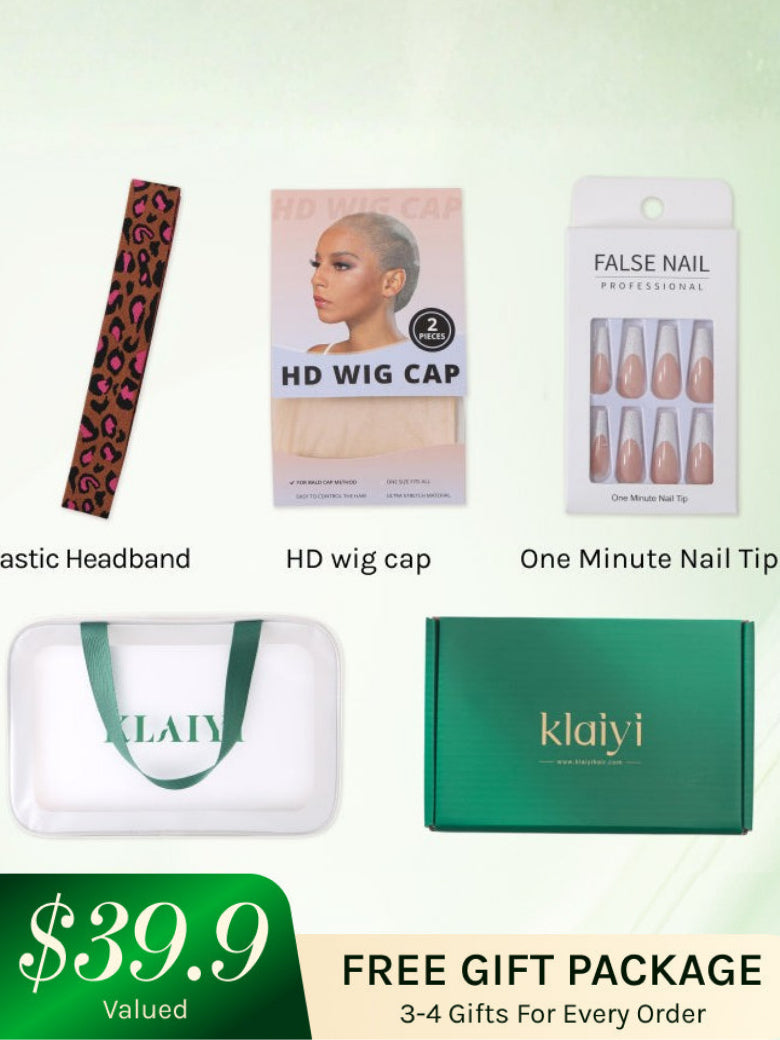 Flash Sale Klaiyi Water Wave 7x5 Bye Bye Knots /13x4 Pre-everything Put On and Go Glueless Human Hair Wigs