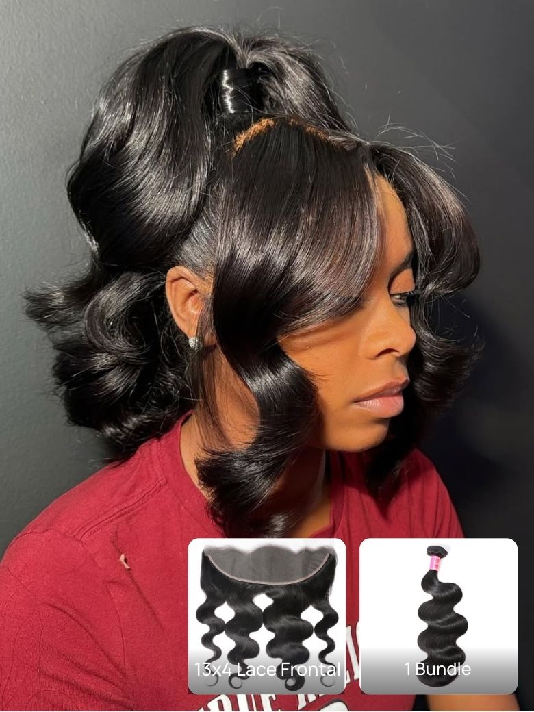 Klaiyi Hair 3 Bundles Body Wave Virgin Hair 100% Unprocessed Human Hair Extension Deals