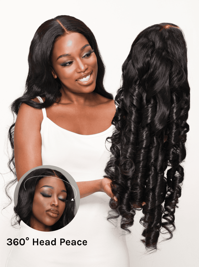 Klaiyi Real 5x5 HD Invisible Lace Closure Wigs 180% Glueless Wigs Melted All Skin Human Hair Wig