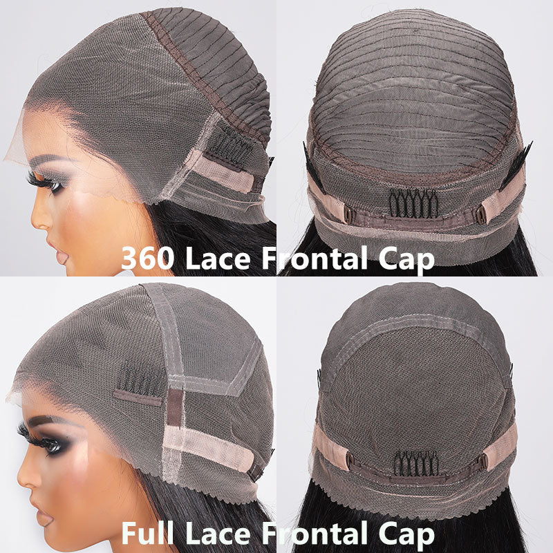 Klaiyi Hair 360 Body Wave Transparent Lace Frontal Wig Full Lace Wigs 180% Density Human Hair Wigs Flash Sale