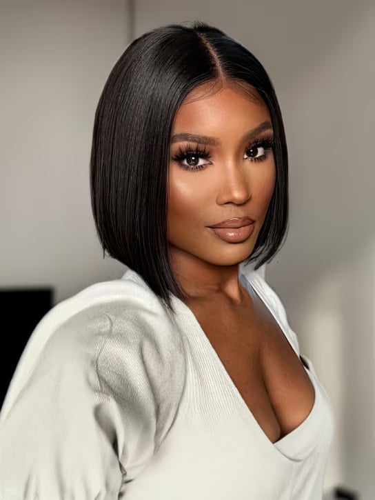 Klaiyi Put On and Go Glueless Bob Wig 13x4 Pre Everything/ 7×5 Bye Bye Knots Pre-Cut Lace Wig Beginner Friendly Flash Sale