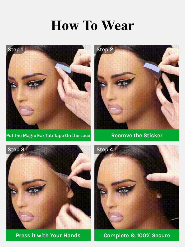 Klaiyi 13x4 Pre-Everything Yaki Straight Put On and Go Glueless Wig Real Ear to Ear Full Frontal Human Hair Silk Press Look Hair