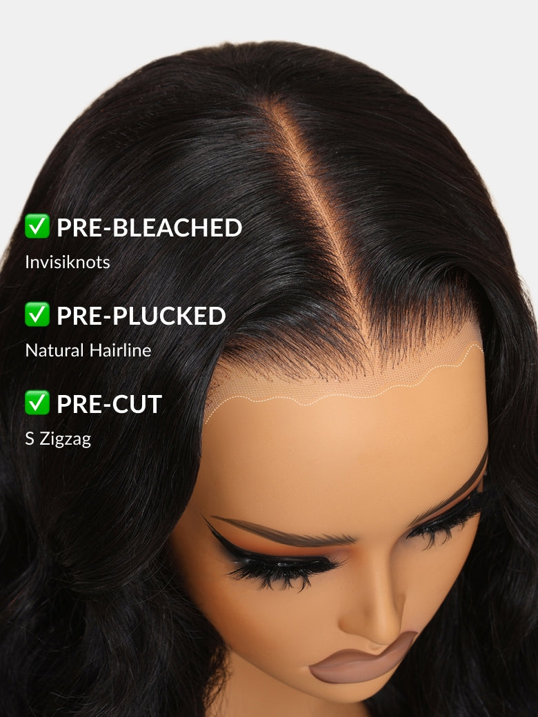 Klaiyi Honey Caramel Highlights Body Wave 7x5 and 13x4 Pre everything Wig Put on and go Glueless Wigs