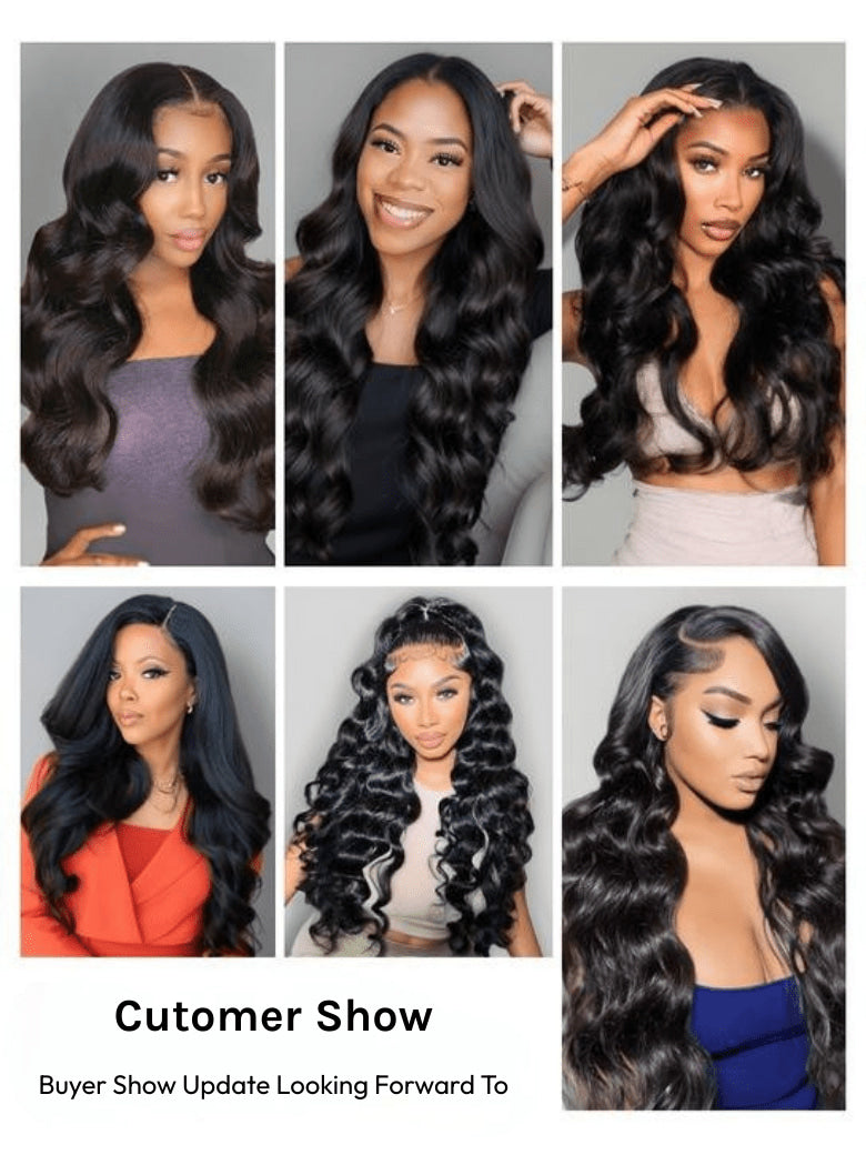 Klaiyi Hair 4 Bundles Body Wave 100% Virgin Human Hair Bundles Deal