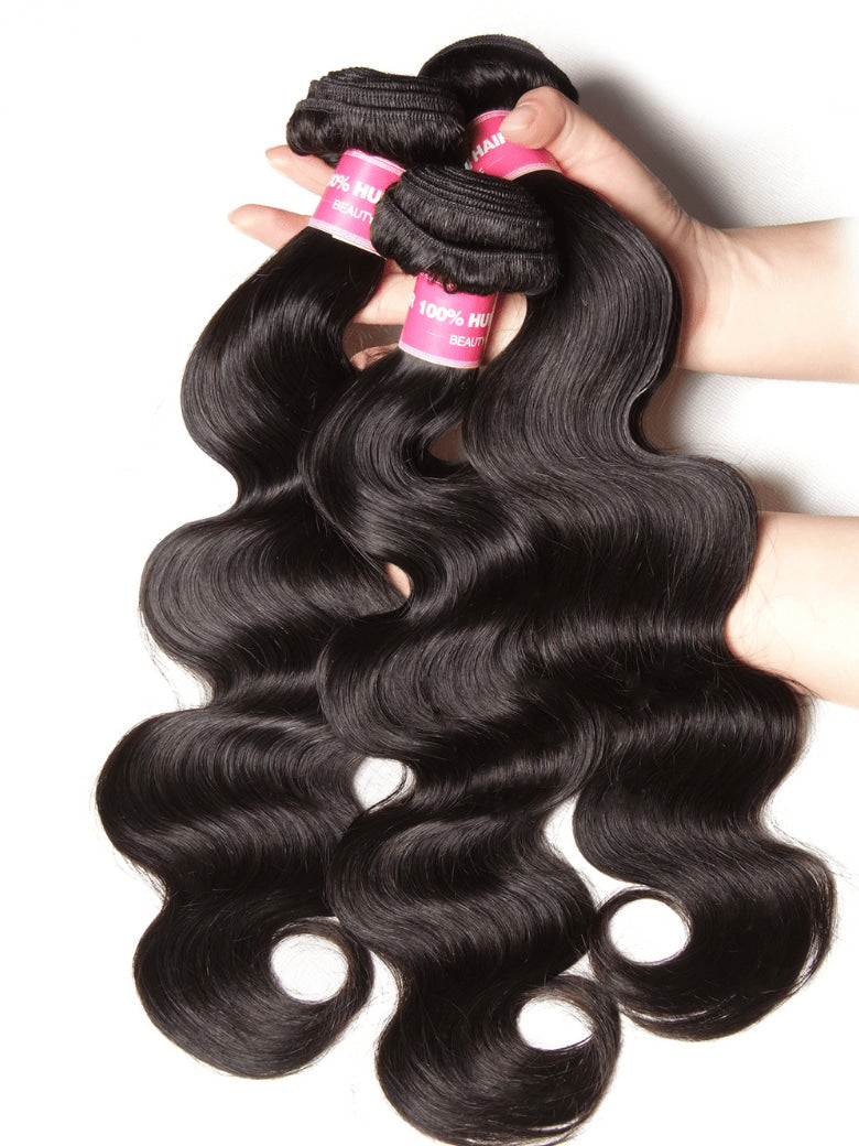 Klaiyi Hair 3 Bundles Body Wave Virgin Hair 100% Unprocessed Human Hair Extension Deals
