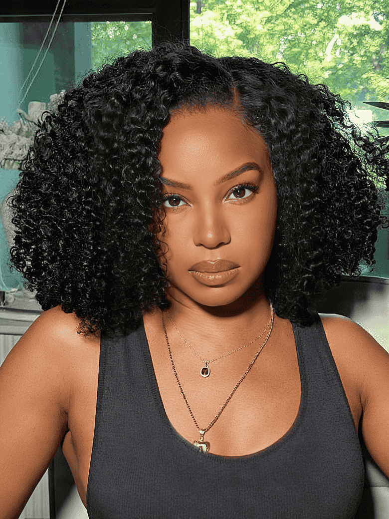 Klaiyi 4C Kinky Curly Virgin Hair 3 Bundles Deal Brazilian Kinky Curly Human Hair Weft Flash Sale