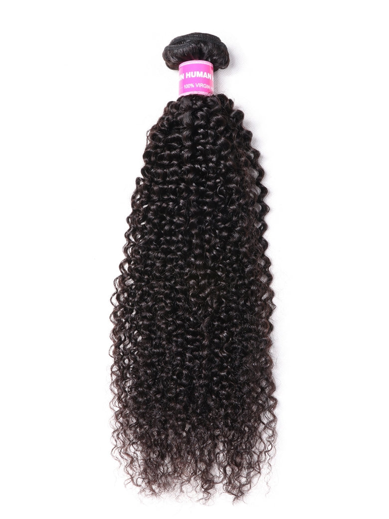 Klaiyi 4C Kinky Curly Virgin Hair 3 Bundles Deal Brazilian Kinky Curly Human Hair Weft Flash Sale