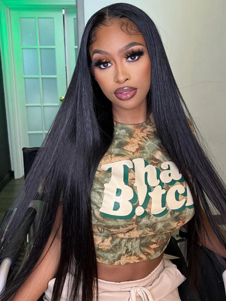 Klaiyi Light Yaki Straight Human Hair Bundles Most Natural Yaki Weave 2/3/4 Bundles/Pack