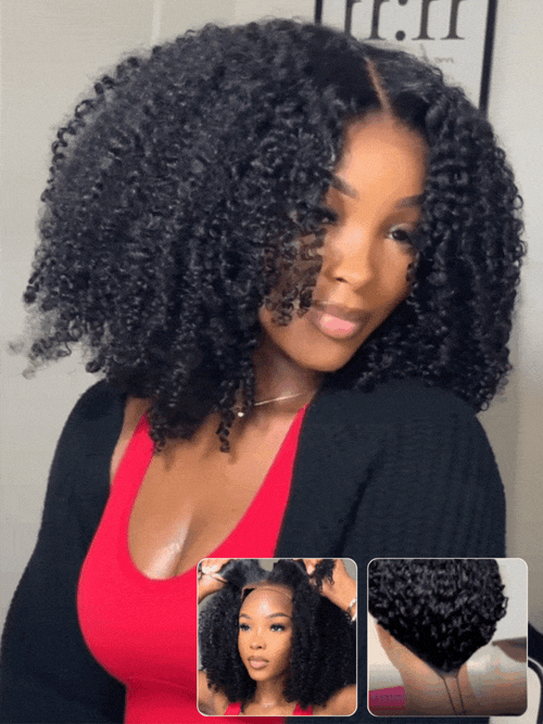 Klaiyi 4C Kinky Curly Virgin Hair 3 Bundles Deal Brazilian Kinky Curly Human Hair Weft Flash Sale