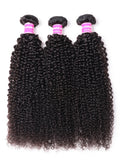 Klaiyi Hair 4 Bundles Kinky Curly Virgin Brazilian Human Hair Weave Best Unprocessed Human Hair